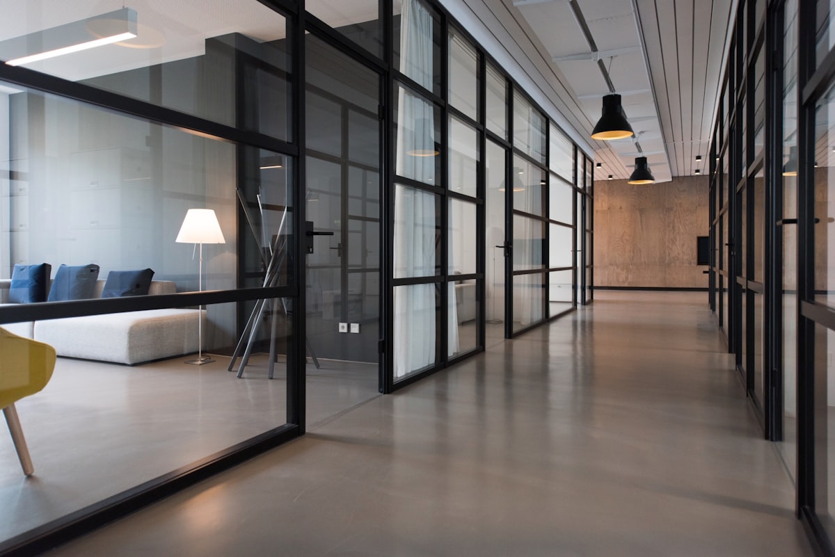 Modern corporate workspace representing Millennium Group's client environments